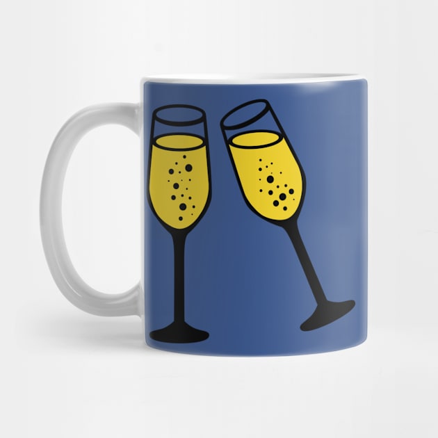 Champagne glasses by holidaystore
